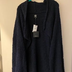 NWT - Bobeau Boucle Open Front Cardigan -- Navy XL